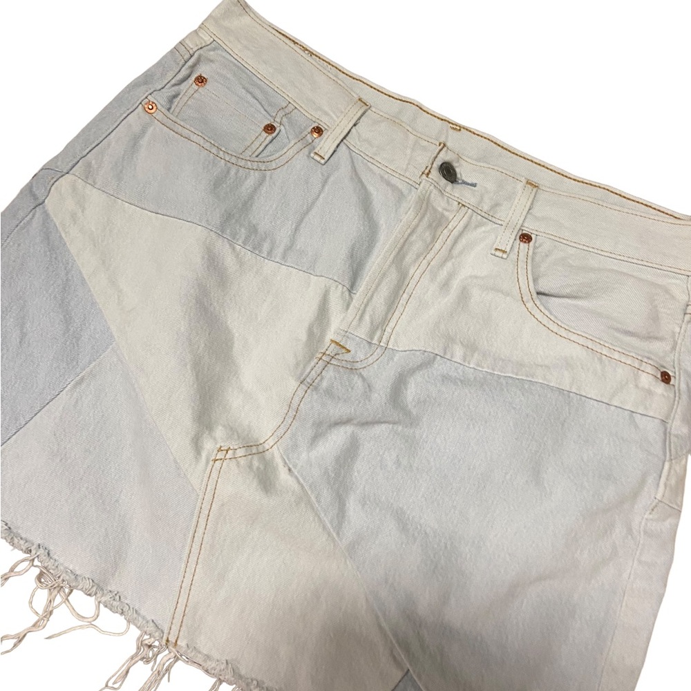 Levi's Premium Denim High Rise Patchwork Deconstr… - image 4